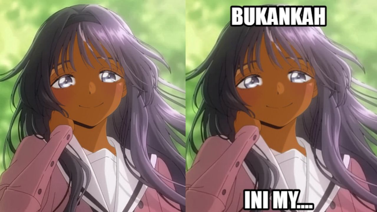 Contoh hasil penghitaman karakter anime di wpw.my.id